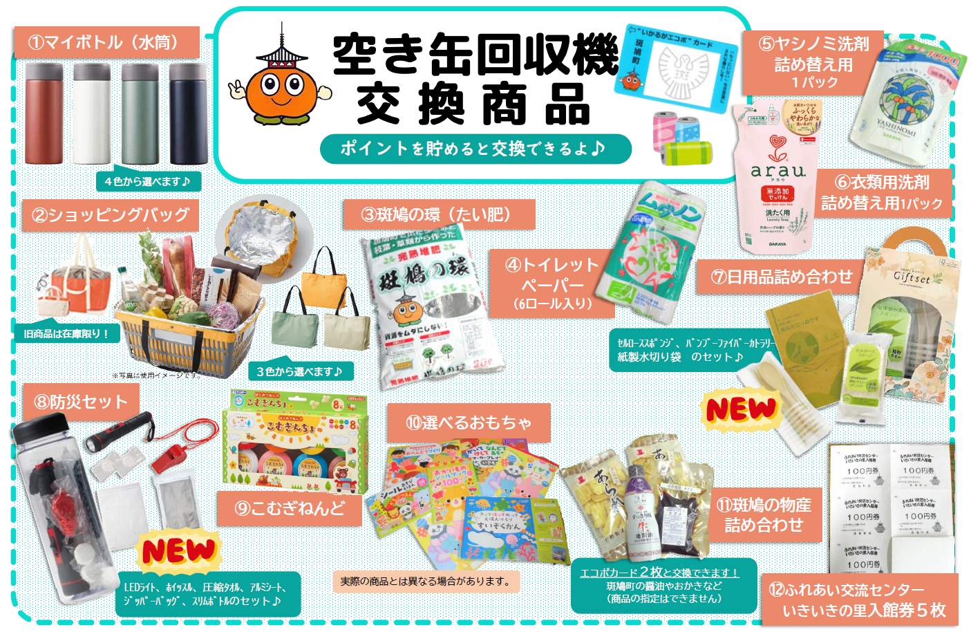 交換商品一覧