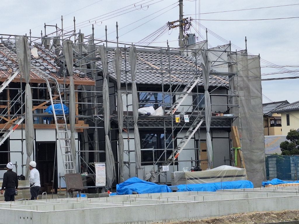 御宿法隆寺呉竹荘建設現場